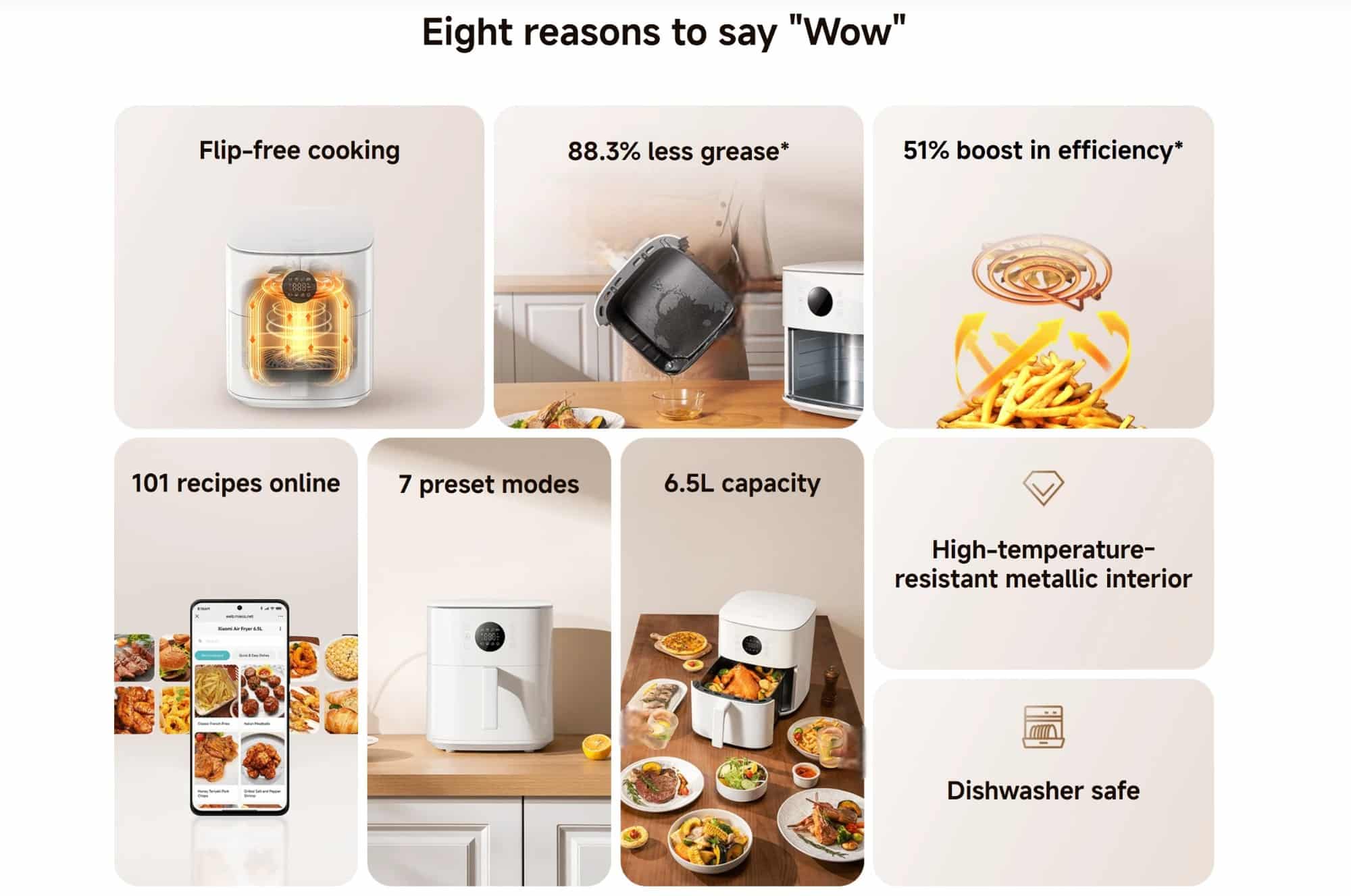 Xiaomi Air Fryer 6.5L MAF W6051 2