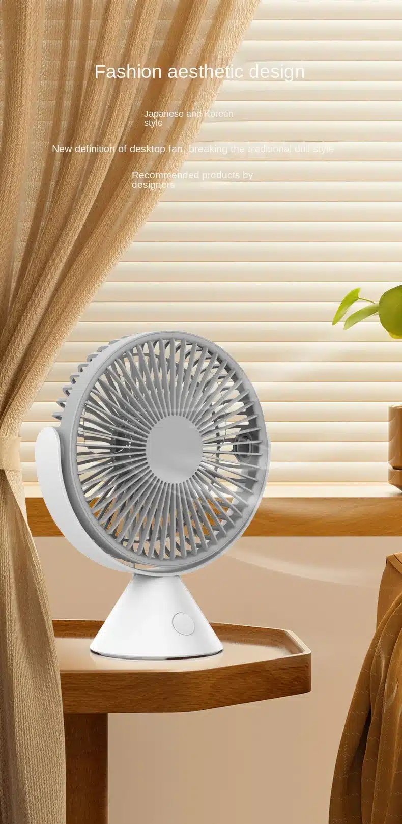 Xundd M321 Desktop and Ceiling Fan Rechargeable 1