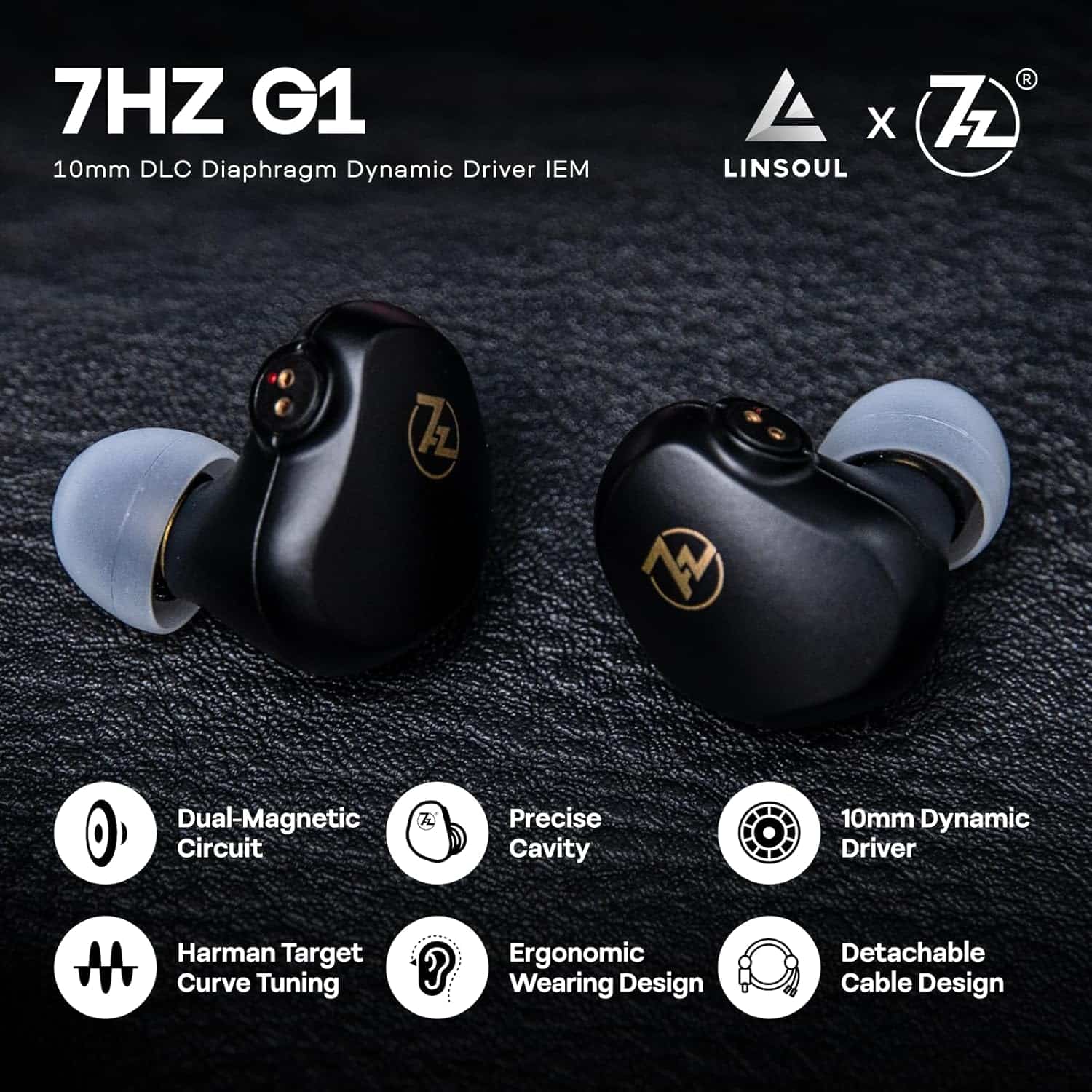 7HZ G1 10mm Dynamic Driver In Ear Monitor Earphone 5