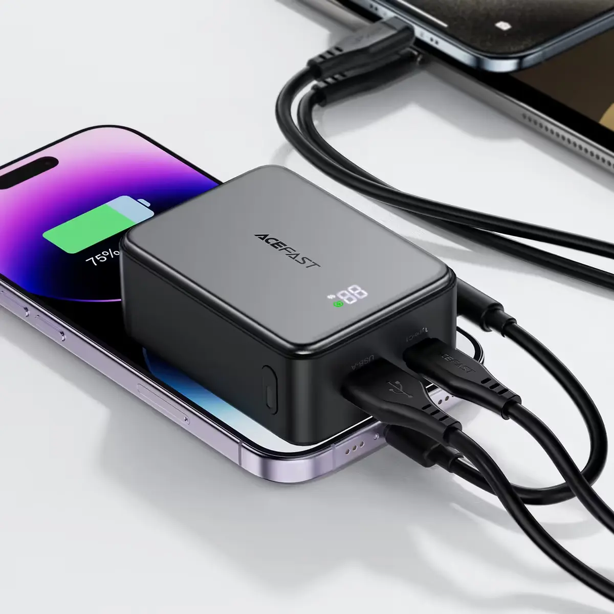 ACEFAST M28 22.5W Power Bank 10000mAh with Cable 2