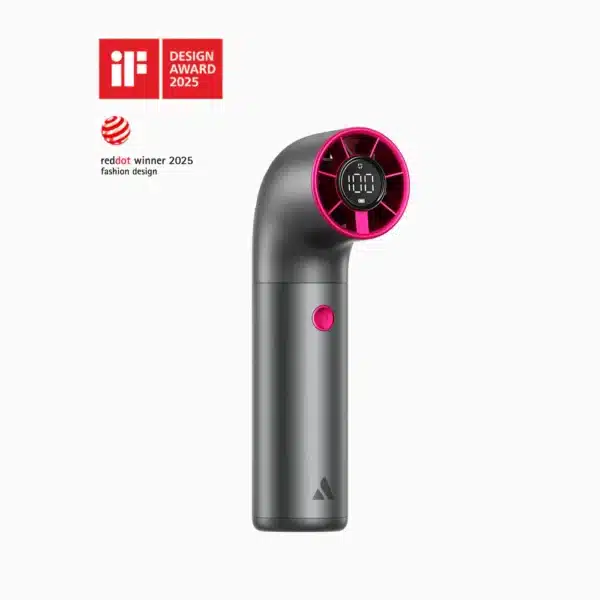 • **Aecooly Aero Ultra Handheld High-Speed Fan** is a premium compact cooling device designed for ultra-powerful airflow, portable comfort, and stylish outdoor usability. Featuring a high-performance turbine brushless motor with speeds up to 19,000 RPM, dual airflow modes, and a durable AeroGrade aluminum body, this handheld fan delivers rapid cooling performance in a sleek ergonomic design. With 7 adjustable speed levels, intelligent LED display, and a 4500mAh rechargeable battery offering up to 15 hours of usage, the Aero Ultra is ideal for travel, outdoor activities, office use, fitness recovery, and everyday personal cooling. • **High-Speed 19,000 RPM Turbine Brushless Motor** generates strong and efficient airflow for rapid cooling in hot environments. • **Powerful 11m/s Wind Speed Output** delivers fast air circulation and refreshing cooling performance for indoor and outdoor use. • **7-Speed Adjustable Airflow System** offers flexible cooling control with 4 standard speeds and 3 turbo cooling levels. • **Dual Cooling Modes (P-Mode & H-Mode)** allow users to switch between balanced airflow and intense high-speed cooling performance. • **4500mAh Rechargeable Battery** provides long-lasting portable cooling with up to 15 hours of battery life. • **Smart LED Digital Display** clearly shows speed levels, operating modes, and battery status for convenient real-time monitoring. • **Compact Ergonomic “r”-Shape Design** provides a comfortable handheld grip ideal for travel, outdoor activities, beach trips, and commuting. • **Premium AeroGrade Aluminum Construction** enhances durability, elegant aesthetics, and efficient heat dissipation during operation. • **Lightweight Portable Build** weighs only approximately 6oz for easy carrying and long-duration handheld use. • **Fast USB Charging Support** fully recharges the fan in approximately 2.5 hours for quick daily usability. • **Quiet Cooling Performance** operates at low noise levels for comfortable use at home, office, or while resting. • **Multiple Stylish Color Options** including Orange, Green, Grey, Blue, and Black for personalized style preferences. --- **Specifications** **Product Name:** Aecooly Aero Ultra Handheld High-Speed Fan **Brand:** • Aecooly **Motor Type:** • Turbine Brushless Motor **Maximum Rotation Speed:** • 19,000 RPM **Wind Speed:** • Up to 11m/s **Speed Modes:** • 4 Standard Speeds • 3 Turbo Speeds **Total Speed Levels:** • 7 Levels **Battery Capacity:** • 4500mAh **Battery Life:** • Up to 15 Hours **Charging Time:** • Approximately 2.5 Hours **Noise Level:** • ≤67dB (Low Speed) **Material:** • PC + AeroGrade Aluminum **Dimensions:** • 1.65 × 2.54 × 5.92 Inches **Weight:** • Approximately 6oz **Available Colors:** • Orange • Green • Grey • Blue • Black **Display:** • Smart LED Digital Display **Design Features:** • Ergonomic handheld structure • Compact travel-friendly design • Premium aluminum shell • Efficient heat dissipation • Lightweight portable body **Functions:** • Portable personal cooling • High-speed airflow control • Outdoor cooling support • USB rechargeable operation • Turbo cooling performance • Travel and beach cooling use