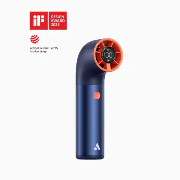 • **Aecooly Aero Ultra Handheld High-Speed Fan** is a premium compact cooling device designed for ultra-powerful airflow, portable comfort, and stylish outdoor usability. Featuring a high-performance turbine brushless motor with speeds up to 19,000 RPM, dual airflow modes, and a durable AeroGrade aluminum body, this handheld fan delivers rapid cooling performance in a sleek ergonomic design. With 7 adjustable speed levels, intelligent LED display, and a 4500mAh rechargeable battery offering up to 15 hours of usage, the Aero Ultra is ideal for travel, outdoor activities, office use, fitness recovery, and everyday personal cooling. • **High-Speed 19,000 RPM Turbine Brushless Motor** generates strong and efficient airflow for rapid cooling in hot environments. • **Powerful 11m/s Wind Speed Output** delivers fast air circulation and refreshing cooling performance for indoor and outdoor use. • **7-Speed Adjustable Airflow System** offers flexible cooling control with 4 standard speeds and 3 turbo cooling levels. • **Dual Cooling Modes (P-Mode & H-Mode)** allow users to switch between balanced airflow and intense high-speed cooling performance. • **4500mAh Rechargeable Battery** provides long-lasting portable cooling with up to 15 hours of battery life. • **Smart LED Digital Display** clearly shows speed levels, operating modes, and battery status for convenient real-time monitoring. • **Compact Ergonomic “r”-Shape Design** provides a comfortable handheld grip ideal for travel, outdoor activities, beach trips, and commuting. • **Premium AeroGrade Aluminum Construction** enhances durability, elegant aesthetics, and efficient heat dissipation during operation. • **Lightweight Portable Build** weighs only approximately 6oz for easy carrying and long-duration handheld use. • **Fast USB Charging Support** fully recharges the fan in approximately 2.5 hours for quick daily usability. • **Quiet Cooling Performance** operates at low noise levels for comfortable use at home, office, or while resting. • **Multiple Stylish Color Options** including Orange, Green, Grey, Blue, and Black for personalized style preferences. --- **Specifications** **Product Name:** Aecooly Aero Ultra Handheld High-Speed Fan **Brand:** • Aecooly **Motor Type:** • Turbine Brushless Motor **Maximum Rotation Speed:** • 19,000 RPM **Wind Speed:** • Up to 11m/s **Speed Modes:** • 4 Standard Speeds • 3 Turbo Speeds **Total Speed Levels:** • 7 Levels **Battery Capacity:** • 4500mAh **Battery Life:** • Up to 15 Hours **Charging Time:** • Approximately 2.5 Hours **Noise Level:** • ≤67dB (Low Speed) **Material:** • PC + AeroGrade Aluminum **Dimensions:** • 1.65 × 2.54 × 5.92 Inches **Weight:** • Approximately 6oz **Available Colors:** • Orange • Green • Grey • Blue • Black **Display:** • Smart LED Digital Display **Design Features:** • Ergonomic handheld structure • Compact travel-friendly design • Premium aluminum shell • Efficient heat dissipation • Lightweight portable body **Functions:** • Portable personal cooling • High-speed airflow control • Outdoor cooling support • USB rechargeable operation • Turbo cooling performance • Travel and beach cooling use