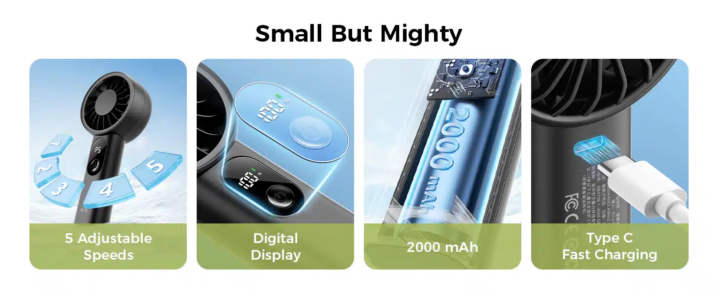 Aecooly Halo 03 Portable Handheld Fan 2