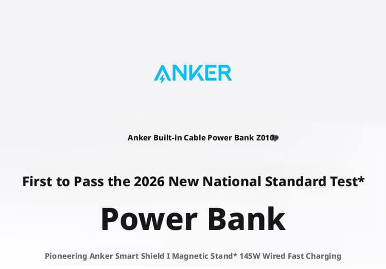 Anker A1116 Zolo 10000mAh 45W Max Built in USB C Cable Power Bank 4