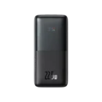 • Baseus Bipow Pro 10000mAh 22.5W Digital Display Fast Charge Power Bank is a compact and high-performance portable charging solution designed to deliver fast, reliable, and efficient power backup for smartphones, tablets, smartwatches, and other USB-powered devices. Featuring a 10000mAh high-capacity lithium polymer battery, 22.5W fast charging support, and an intelligent digital battery display, this power bank ensures convenient charging anytime and anywhere. With universal compatibility, advanced safety protection, and a lightweight portable design, the Bipow Pro is ideal for travel, office use, daily commuting, and emergency power backup. • 10000mAh High-Capacity Battery provides reliable backup power for multiple device charges during travel, work, and daily use. • 22.5W Fast Charging Technology delivers rapid charging performance for compatible smartphones, tablets, and accessories while reducing charging time. • Smart Digital Battery Display accurately shows the remaining battery percentage for easy and real-time power monitoring. • Universal Device Compatibility supports smartphones, tablets, smartwatches, wireless accessories, and other USB-powered devices. • USB-C Fast Input & Output Support enables efficient bidirectional charging for both recharging the power bank and powering connected devices. • Dual USB Output Ports allow simultaneous charging of multiple devices for improved convenience. • Compact & Lightweight Design makes the power bank easy to carry in bags, backpacks, and pockets for portable everyday use. • High Energy Conversion Efficiency ensures optimized power delivery and improved charging performance. • Advanced Multi-Layer Safety Protection safeguards against overcharging, overheating, over-current, and short circuits for safe charging operation. • Included USB-A to USB-C Cable provides convenient charging compatibility right out of the box. • Premium ABS + PC Construction enhances durability while maintaining a sleek modern appearance. Specifications Product Name: Baseus Bipow Pro 10000mAh 22.5W Digital Display Fast Charge Power Bank Model: • Baseus Bipow Pro Digital Display Fast Charge Power Bank Battery Type: • Lithium Polymer Battery Battery Capacity: • 10000mAh Rated Capacity: • 5800mAh Energy Conversion Rate: • ≥75% Fast Charging Power: • 22.5W Max Fast Charging Material: • ABS + PC USB-C Input: • 5V⎓3A • 9V⎓2A USB-C Output: • 5V⎓3A • 9V⎓2.22A • 12V⎓1.5A USB1 / USB2 Output: • 4.5V⎓4A • 5V⎓4.5A • 5V⎓3A • 9V⎓2A • 12V⎓1.5A Total Output Power: • 5V⎓3A • 9V⎓2.22A • 12V⎓1.5A Display Type: • Digital LED Battery Display Dimensions: • 132 × 62 × 19.6 mm Weight: • Approximately 200g Included Cable: • USB-A to USB-C Cable Cable Length: • 30 cm Current Rating: • 3A Safety Features: • Overcharge protection • Over-current protection • Overheating protection • Short-circuit protection • Safe power management system Design Features: • Slim portable body • Lightweight travel-friendly design • Easy battery monitoring Compatibility: • Smartphones • Tablets • Smartwatches • Wireless accessories • USB-powered devices