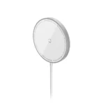 • Baseus Simple Mini3 Magnetic Wireless Charger 15W is a compact and powerful wireless charging solution designed for seamless, snap-on charging convenience. Built with strong N52 magnets and optimized for MagSafe-compatible devices, this charger delivers stable alignment and efficient 15W fast wireless charging. Its ultra-small “cookie-sized” design makes it highly portable, while advanced safety features ensure reliable and secure charging for everyday use at home, office, or on the go. • 15W Fast Wireless Charging provides efficient power delivery for compatible smartphones. • MagSafe Magnetic Alignment ensures perfect positioning for stable and optimized charging. • Super Strong N52 Magnets securely attach to your device, preventing accidental slips. • Snap-On Charging Experience supports instant connection with official charging animation for supported iPhones. • Ultra-Compact Cookie Size Design makes it easy to carry in pockets, bags, or travel kits. • Lightweight Build (1.69 oz) enhances portability without adding bulk. • Safe Charging Technology protects against overheating, overcharging, and short circuits. • Stable Power Input Support works best with a 20W PD charger for maximum performance. • Minimalist Modern Design blends perfectly with modern devices and setups. • Wide Compatibility supports MagSafe-enabled iPhones and other wireless charging devices. Specifications Product Name Baseus Simple Mini3 Magnetic Wireless Charger 15W Brand • Baseus Model SKU • CCJJ040012 Type • Magnetic Wireless Charger Charging Technology • Wireless Charging (MagSafe Compatible) Maximum Output Power • 15W Recommended Input Adapter • 20W PD Charger Connector Type • MagSafe Input Voltage • 20V Total Ports • 1 × Wireless Charging Pad Magnet Type • N52 High-Strength Magnets Dimensions • 2.36 × 2.36 × 2.40 inches Weight • 1.69 oz Safety Features • Overheat Protection • Overcharge Protection • Short Circuit Protection Compatibility • MagSafe-Compatible iPhones • Wireless Charging Enabled Devices Suitable For • Home Use • Office Desk • Travel & Portable Charging • Daily Smartphone Charging
