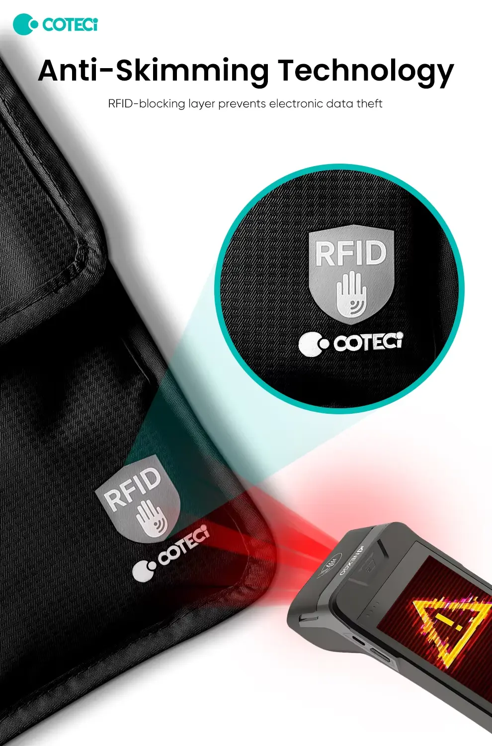 COTECi TR 022 Anti Theft Passport Bag 3