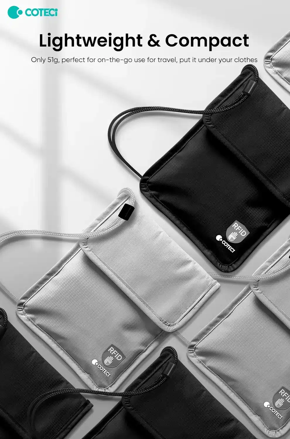 COTECi TR 022 Anti Theft Passport Bag 5