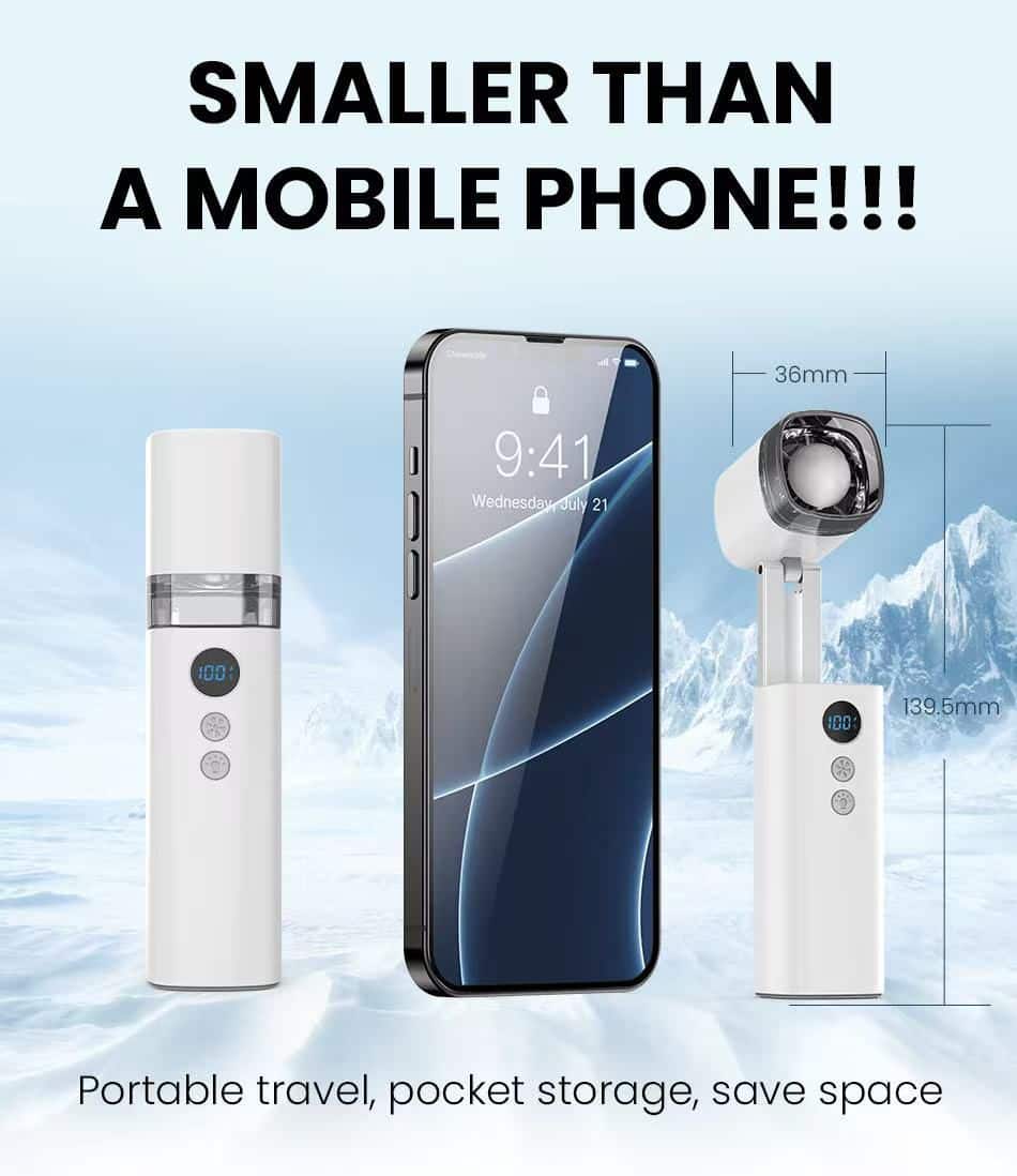 FEELWOW FW3 Portable Handheld Fan with Lamp 3