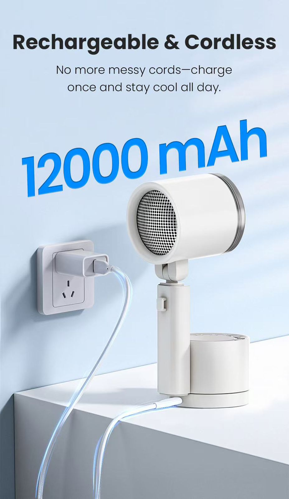 FEELWOW FW8 Desktop Portable Lamp Fan 3