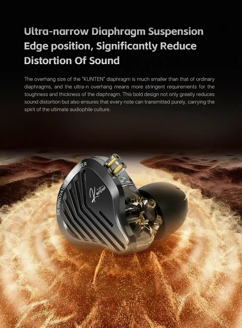 GK KUNTEN Dynamic In Ear Monitor Earphone 2