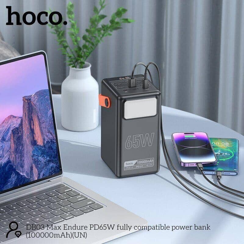 Hoco DB03 Max Endure PD65W Power Bank 100000mAh 3