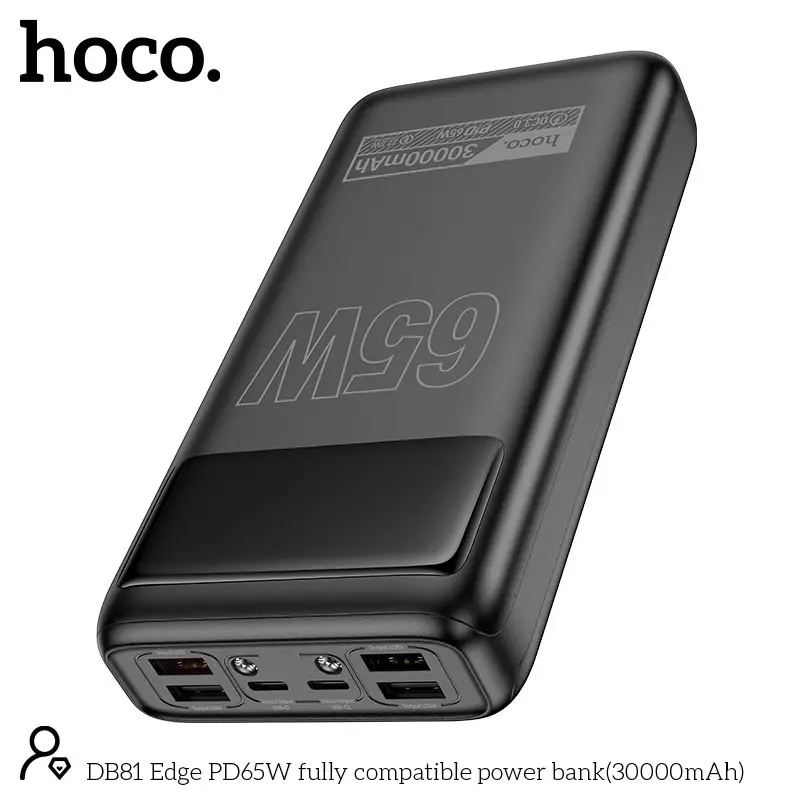 Hoco DB81 Apollo 65W PD 30000mAh Power Bank with Flashlight 3