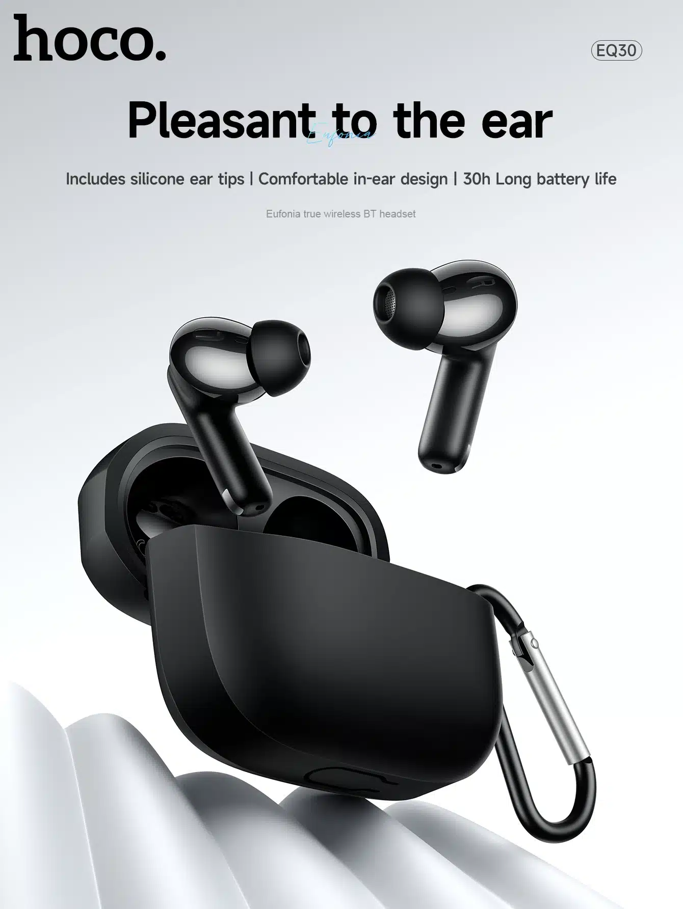 Hoco EQ30 Eufonia True Wireless Earbuds with Case Included 5