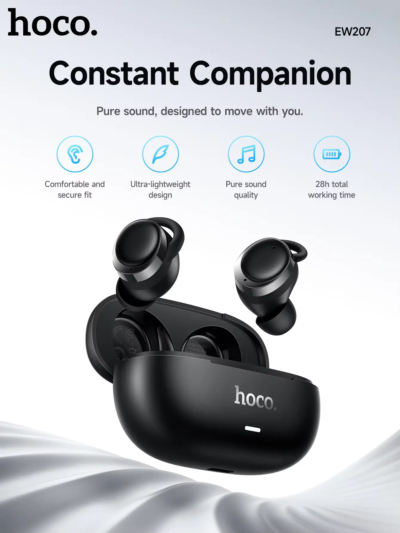 Hoco EW207 Sound In Ear Mini True Wireless Bluetooth Earbuds 2