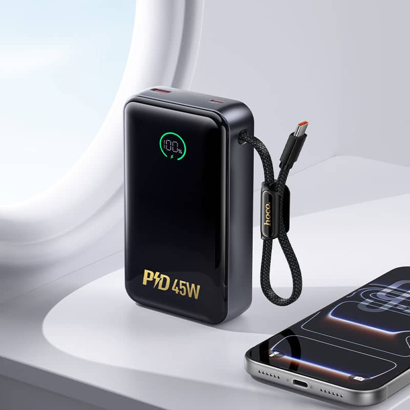 Hoco Q54 Shine PD45W 20000mAh Power Bank with Cable 4
