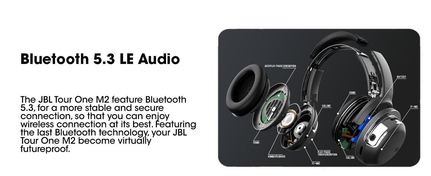 JBL Tour One M2 Wireless Over Ear Noise Cancelling Headphones 2