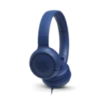 • **JBL Tune 500 Wired On-Ear Headphones** is a lightweight and portable wired headphone designed to deliver powerful JBL Pure Bass Sound for everyday music listening, calls, and entertainment. Equipped with 32mm dynamic drivers, a comfortable on-ear design, and a durable tangle-free flat cable, the JBL Tune 500 offers reliable audio performance with convenient controls for modern users. Featuring a foldable construction, built-in microphone, and one-button remote support for voice assistants like Siri and Google Now, these headphones are ideal for travel, study, office work, and daily use. • **JBL Pure Bass Sound Technology** delivers deep, punchy bass and clear audio performance inspired by JBL’s professional sound systems used in famous venues worldwide. • **32mm Dynamic Drivers** provide balanced sound output with strong bass response and detailed vocals for music, videos, and calls. • **Lightweight On-Ear Design** ensures comfortable long listening sessions with soft ear cushions and a padded headband for everyday use. • **Foldable Portable Construction** allows the headphones to fold flat for easy carrying and convenient storage during travel or commuting. • **One-Button Remote with Built-in Microphone** enables simple music playback control, call management, and voice assistant activation directly from the cable. • **Voice Assistant Support** gives quick access to Siri or Google Assistant using the integrated remote control button. • **Tangle-Free Flat Cable Design** prevents cable twisting and tangling, improving durability and convenience while on the move. • **Hands-Free Calling Support** allows users to answer and manage calls without removing the headphones. • **Universal Wired Compatibility** supports smartphones, tablets, laptops, desktop computers, and other devices with standard audio connectivity. • **Comfortable Everyday Listening Experience** combines lightweight materials with ergonomic ear cushions for casual listening throughout the day. --- **Specifications** **Product Name:** JBL Tune 500 Wired On-Ear Headphones **Driver Information:** • 32mm Dynamic Drivers **Sound Technology:** • JBL Pure Bass Sound **Frequency Response:** • 20Hz – 20kHz **Sensitivity:** • 1kHz – 24dBV/Pa **Impedance:** • 32Ω **Microphones:** • Built-in Microphone • Number of Microphones: 1 **Connectivity:** • Wired Connection **Cable Information:** • Cable Length: 118.7cm / 3.89ft • Tangle-Free Flat Cable Design **Controls:** • One-Button Remote Control • Music Playback Control • Call Management • Voice Assistant Activation **Voice Assistant Support:** • Siri • Google Assistant **Design Features:** • On-Ear Design • Foldable Construction • Flat-Fold Design • Lightweight Build • Soft Ear Cushions • Padded Headband **Weight:** • 148g **Functions:** • Hands-Free Calling • Built-in Microphone • Foldable Design • JBL Pure Bass Sound • Portable Everyday Use --- **Q&A** **Q1: Is the JBL Tune 500 wireless or wired?** • The JBL Tune 500 is a wired on-ear headphone designed for reliable plug-and-play audio connectivity. **Q2: Does the headphone have a microphone for calls?** • Yes, it includes a built-in microphone and one-button remote for hands-free calling. **Q3: Can I use voice assistants with the JBL Tune 500?** • Yes, the one-button remote supports quick access to Siri and Google Assistant. **Q4: Are the headphones comfortable for long use?** • Yes, the lightweight design, soft ear cushions, and padded headband provide comfortable extended listening sessions. **Q5: Does the cable get tangled easily?** • No, the headphone uses a durable flat tangle-free cable to reduce cable twisting and tangling. **Q6: Are the JBL Tune 500 headphones foldable?** • Yes, the foldable and flat-fold design makes them easy to carry and store. **Q7: What type of sound does the JBL Tune 500 deliver?** • It features JBL Pure Bass Sound with strong bass performance and balanced audio quality. **Q8: Can I use these headphones with laptops and smartphones?** • Yes, the JBL Tune 500 is compatible with smartphones, tablets, laptops, and other audio devices with wired connectivity. **Q9: What is the driver size of the JBL Tune 500?** • The headphones are equipped with 32mm dynamic drivers. **Q10: Is the JBL Tune 500 suitable for travel?** • Yes, the lightweight foldable design makes it convenient for commuting, travel, and everyday portable use.
