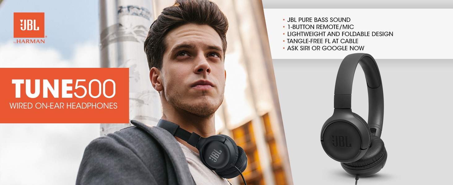JBL Tune 500 Wired On Ear Headphones 5