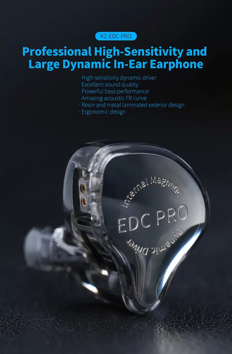KZ EDC PRO Professional High Sensitivity and Large Dynamic In Ear Earphone 6