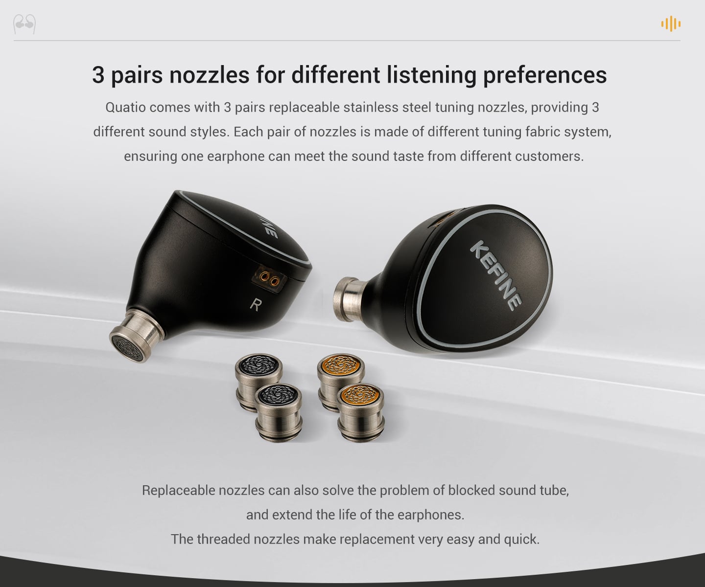 Kefine Quatio 2DD 2BA Hybrid HiFi Earphone 2