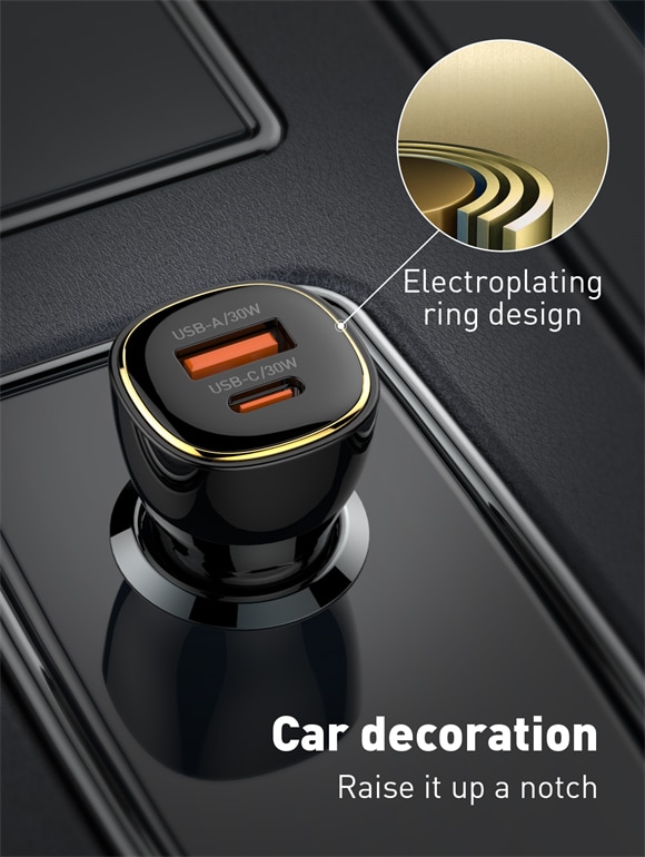 LDNIO C103 60W PD QC Super Fast Car Charger 3