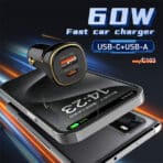 LDNIO C103 60W PD QC Super Fast Car Charger