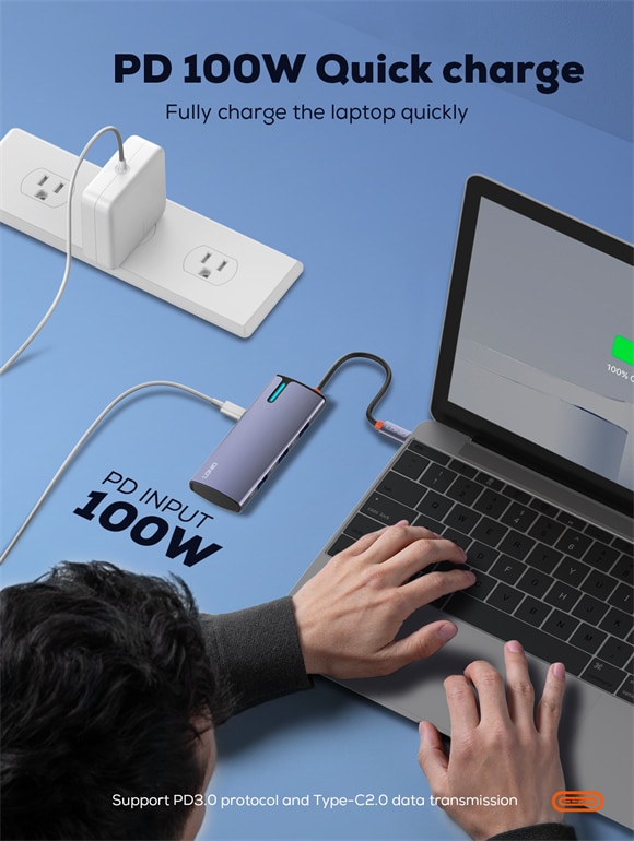 LDNIO DS 15U 5 In 1 Usb C Dock Station 3