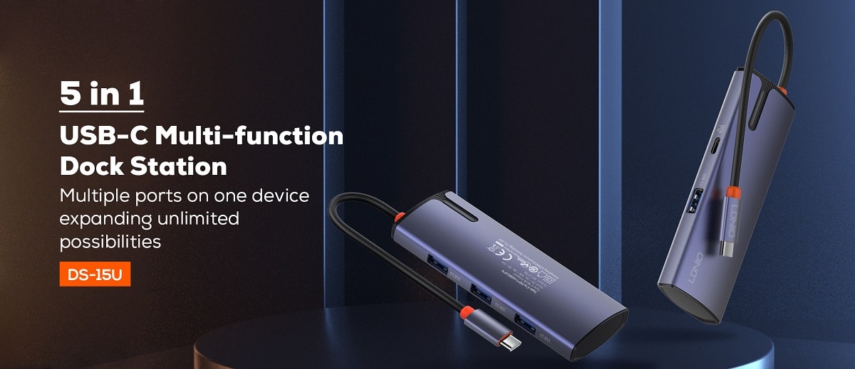 LDNIO DS 15U 5 In 1 Usb C Dock Station 5