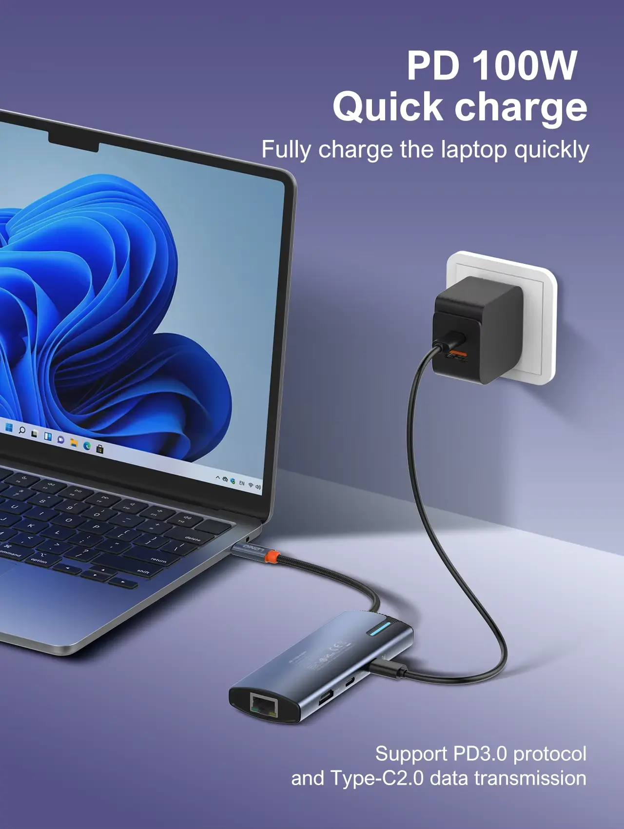 LDNIO DS 18H 8 In 1 USB C Hub Adapter 1