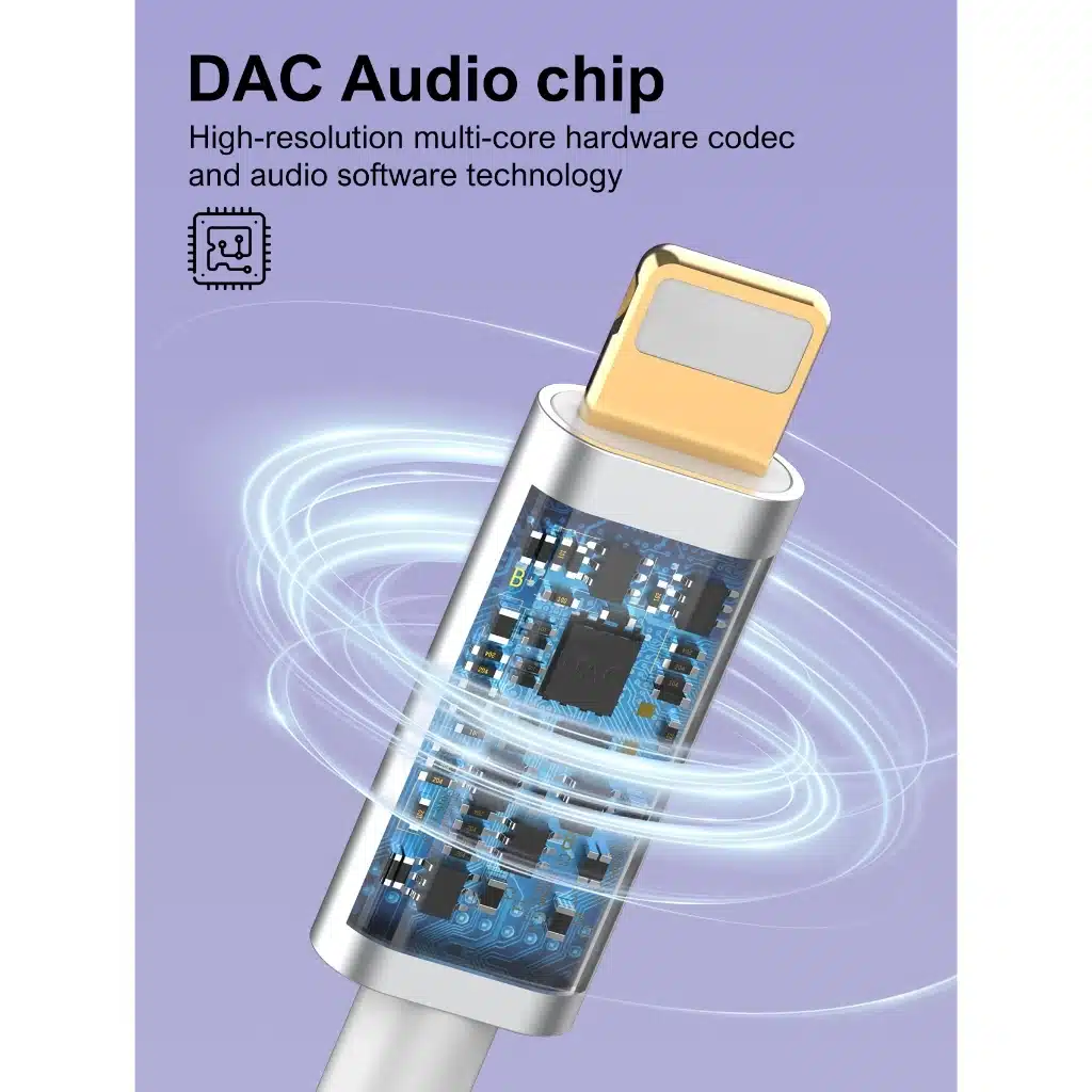 LDNIO LS Y90i Audio Cable AUX Lightning to 3 6