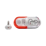 MOONDROP PILL OWS Ear-clip Earbuds Specialized 13mm Dynamic Driver: Ultra-high efficiency / ultra-low natural frequency / long-stroke wideband / compressed fiber diaphragm VDSF for OWS(B&K5128): Brand-new OWS specific Target Patent* Adaptive Bass Enhancement Algorithm: Further Shapes Natural Punchy Bass Over-sized Rear Cavity: Physically enhances bass depth Shape Memory Silicone C-Bridge: TPU + Titanium Alloy, Comfortable & Durable Dipole Directional Sound Transmission Technology: Greatly eliminates sound leakage Ultra-long Battery Life: 35+90 hours standby, 8+20 hours of playback Ergonomical Comfotable Fit: Smoth Suface, Sin-fiendly Snug Wear IPX4 Waterproof Protection: Perfect for Daily Life and Intense Workouts One-click Auto EQ: Easy to Custom Your Sound Profile 2nd Generation Online Interactive DSP: Unlimited Tuning, Customizable Options Universal Charging Case: Earbuds Can be Placed in the Case, Without Distinguishing Left I Right Sides The 55ms Low-latency Game Mode: Switch between music and gaming modes effortlessly Bass Control: Three tunings available NPU Hardware-level AI Noise Cancellation Microphone: Clear Call Pick-up Even in Noisy Environments MOONDROP APP: Support customization functions and toggle features Dual-Device Connectivity: Seamlessly switch between two paired devices Bluetooth 6.0: New Bluetooth version Specification Name: MOONDROP PILL Model: MD-OWS-003 Bluetooth Version: 6.0 Bluetooth Protocol: A2DP / AVRCP / HFP / HSP Codec: SBC / AAC Working Distance: 10m (Barrier Free Environment) Battery Life: 8H for Earbud (AAC mode) 20H for Charging Case (AAC mode) Battery Volume: 3.7V / 40mAh (Earbud) 3.7V / 300mAh (Charging case) Input: 5V - 1A, Output: 5V - 0.25A