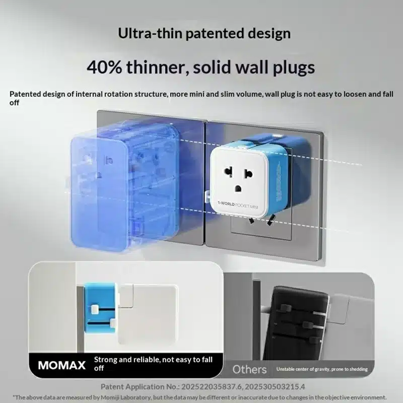 Momax UA37 1 World Pocket Mini Travel Adapter 4