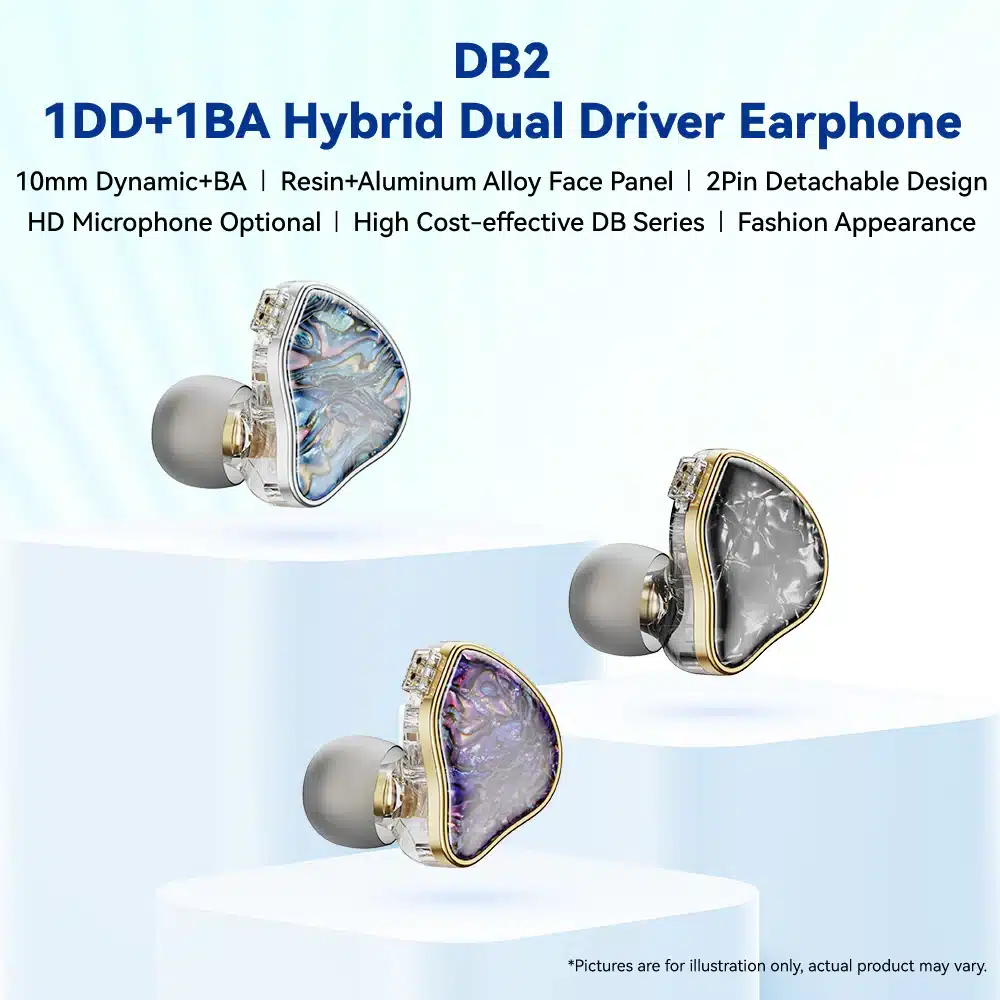NICEHCK DB2 Hybrid BADD IEM Earphone 8