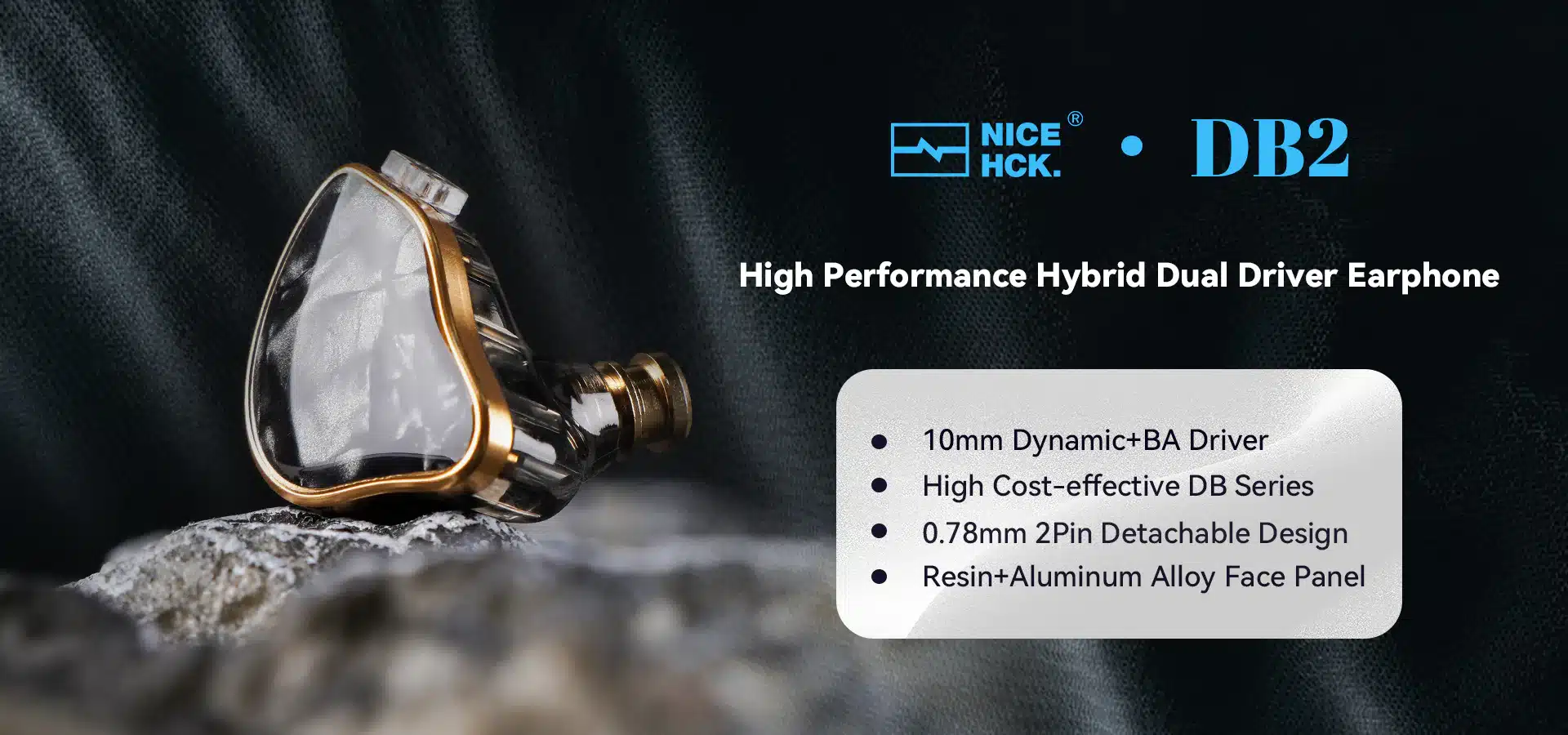 NICEHCK DB2 Hybrid BADD IEM Earphone 9