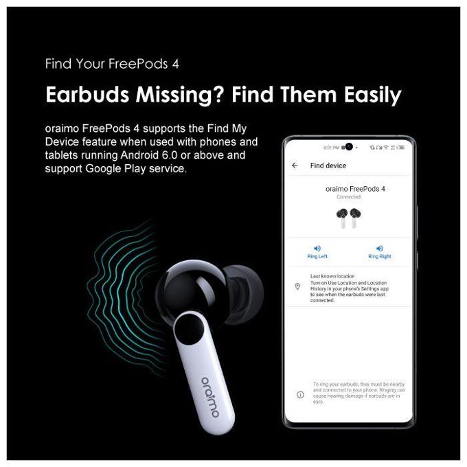 Oraimo FreePods 4 True Wireless Earbuds 5