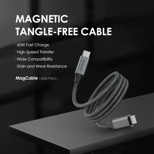 Oraimo MagCable 1M 60W Type-C to Type-C Data Cable
