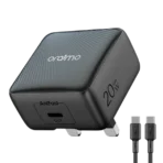Oraimo PowerCube 20 Chic 20W GaN Wall Charger Kit with Type-C to Type-C Cable