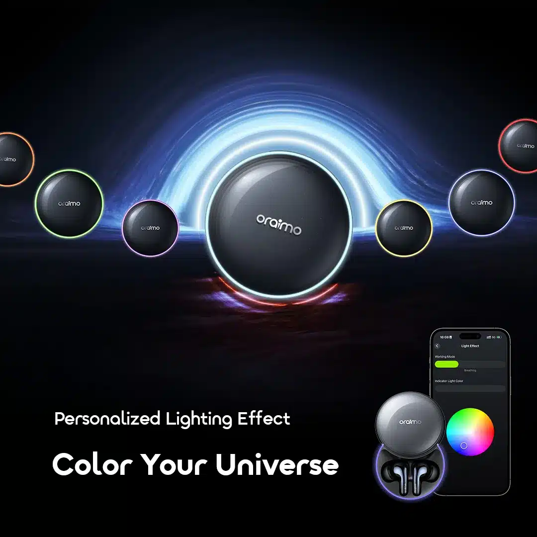 Oraimo SpaceBuds 2 AI Smart 45hrs Playtime True Wireless Earbuds 3