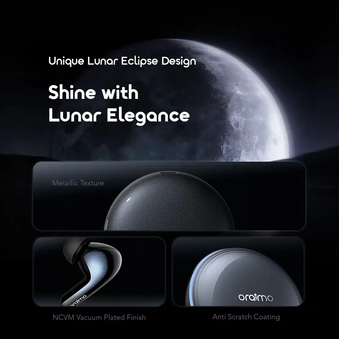 Oraimo SpaceBuds 2 AI Smart 45hrs Playtime True Wireless Earbuds 4