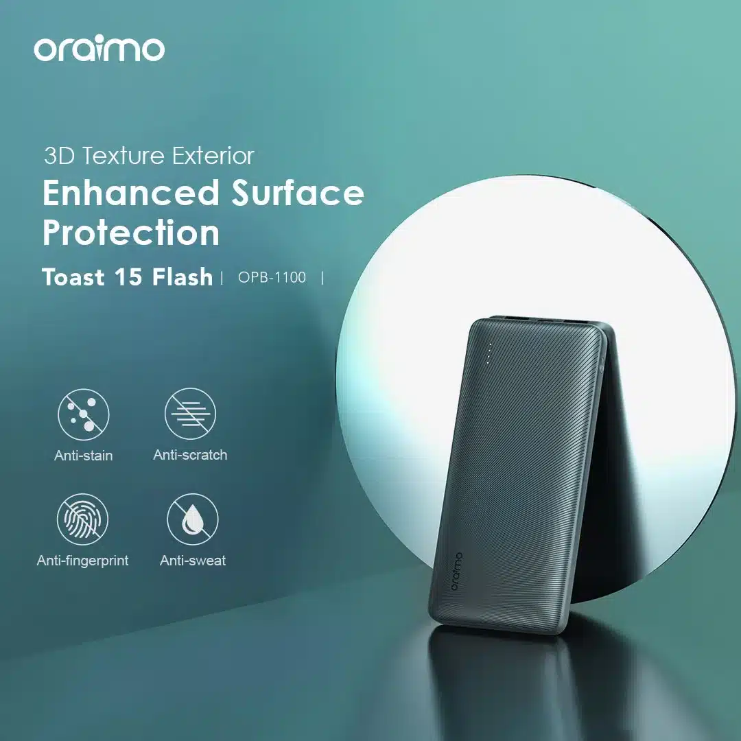Oraimo Toast 15 Flash 10000mAh Fast Charging Power Bank 1