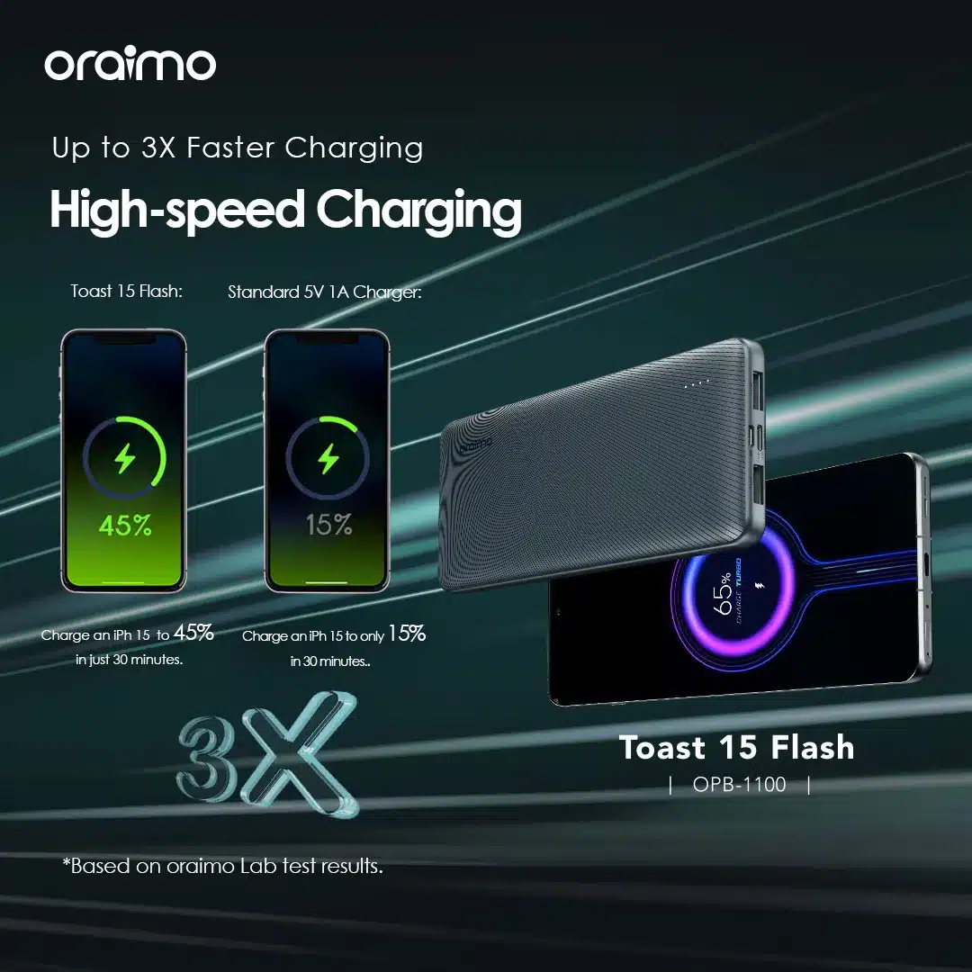 Oraimo Toast 15 Flash 10000mAh Fast Charging Power Bank 4