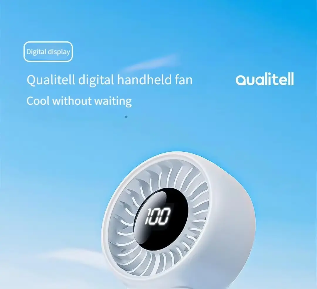 Qualitell Y4 Digital Handheld Fan 4