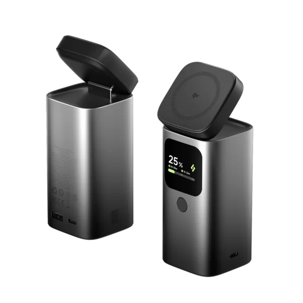 SHARGE StandMag 15000 Power Bank (115W, 15K, Qi2, 3 Ports)