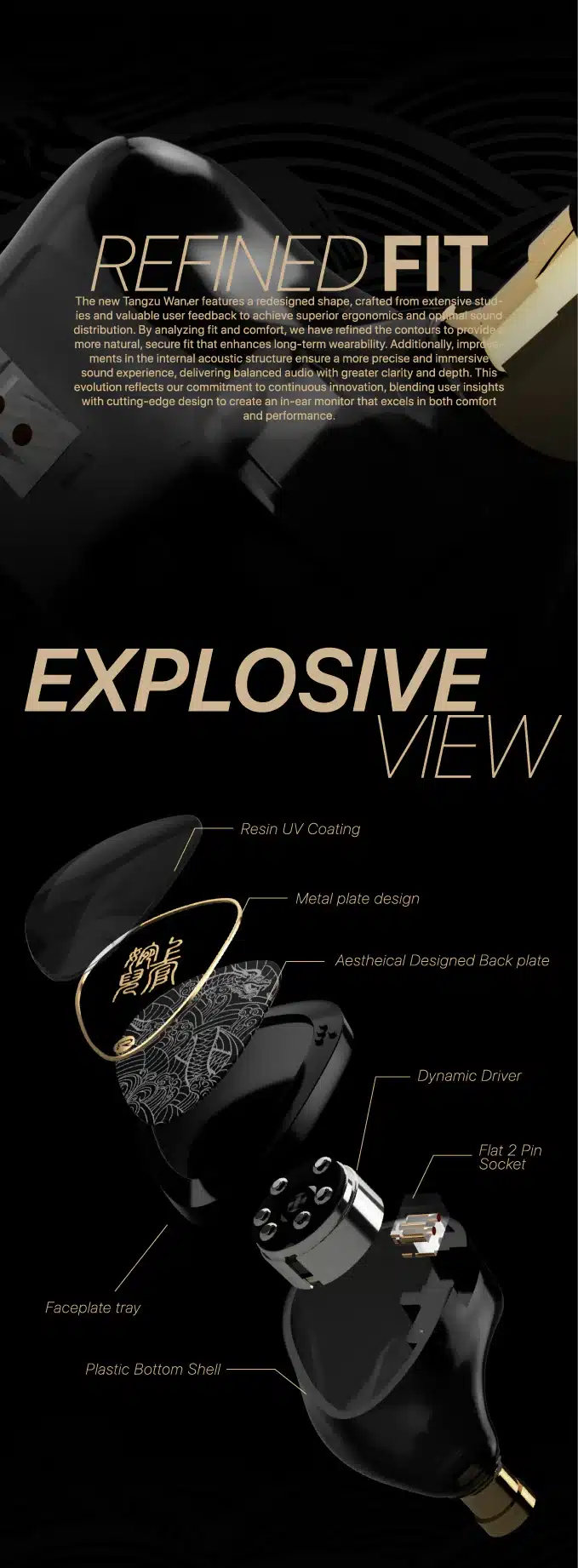 TANGZU WANER SG 2 Single Dynamic In Ear Monitor Earphone 7