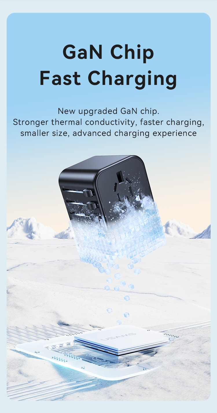 USAMS CC309 25W Dual Type C USB Universal Travel Charger 4