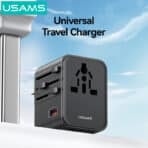 USAMS CC309 25W Dual Type-C + USB Universal Travel Charger