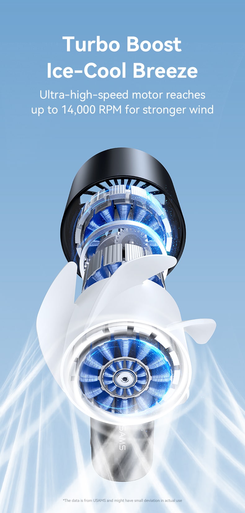 USAMS ZB361 Ice Cooling Handheld Fan 2