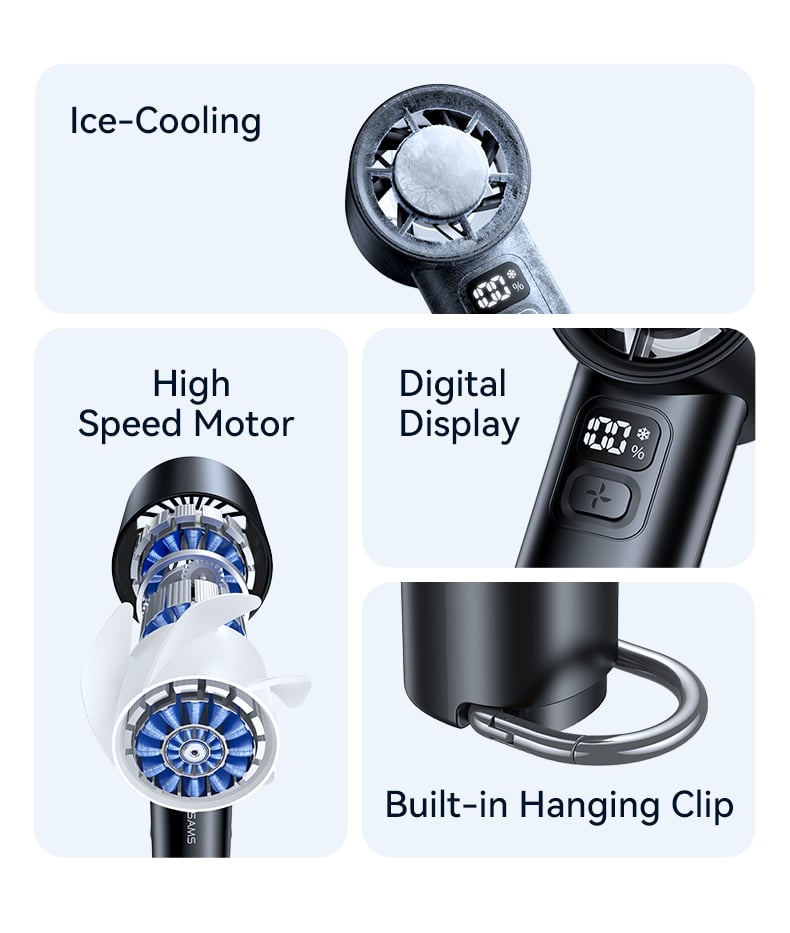 USAMS ZB361 Ice Cooling Handheld Fan 4