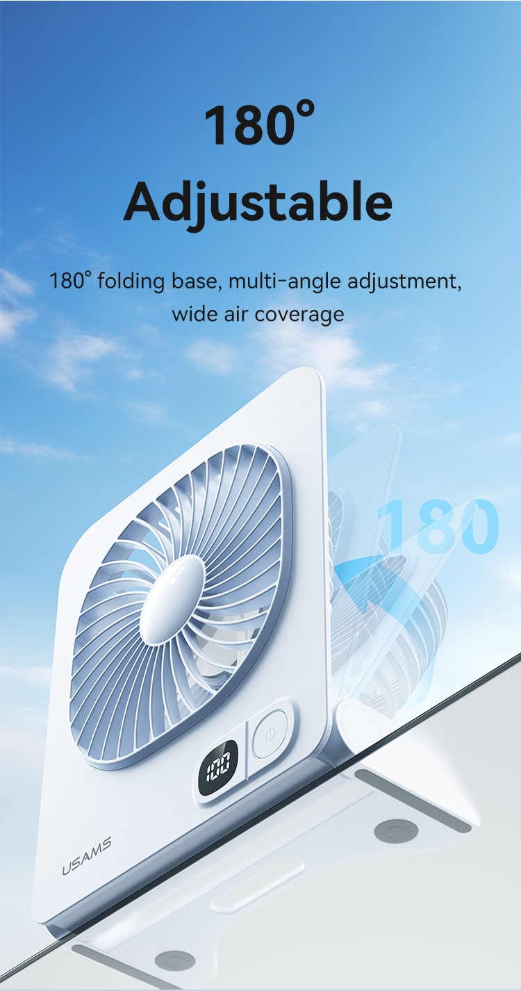 USAMS ZB363 Lightweight Magnetic Desktop Fan 1